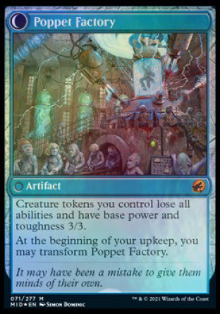 Poppet Stitcher // Poppet Factory [Innistrad: Midnight Hunt Prerelease Promos] | Pegasus Games WI