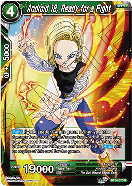 Android 18, Ready for a Fight (BT14-070) [Cross Spirits] | Pegasus Games WI