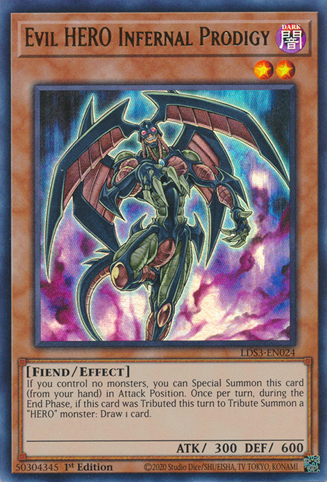 Evil HERO Infernal Prodigy [LDS3-EN024] Ultra Rare | Pegasus Games WI