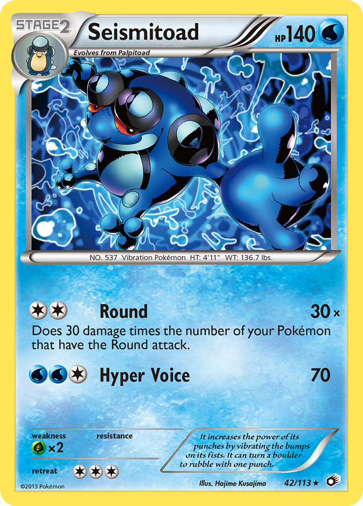 Seismitoad (42/113) [Black & White: Legendary Treasures] | Pegasus Games WI