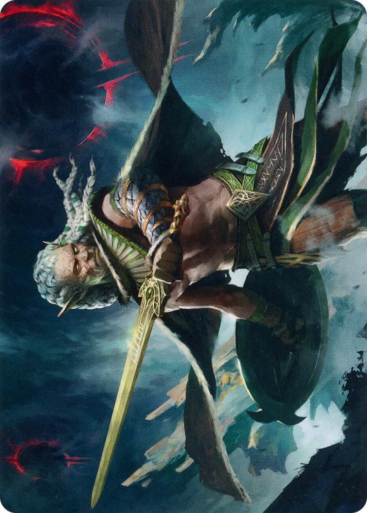 Serpent-Blade Assailant Art Card (40) [March of the Machine Art Series] | Pegasus Games WI