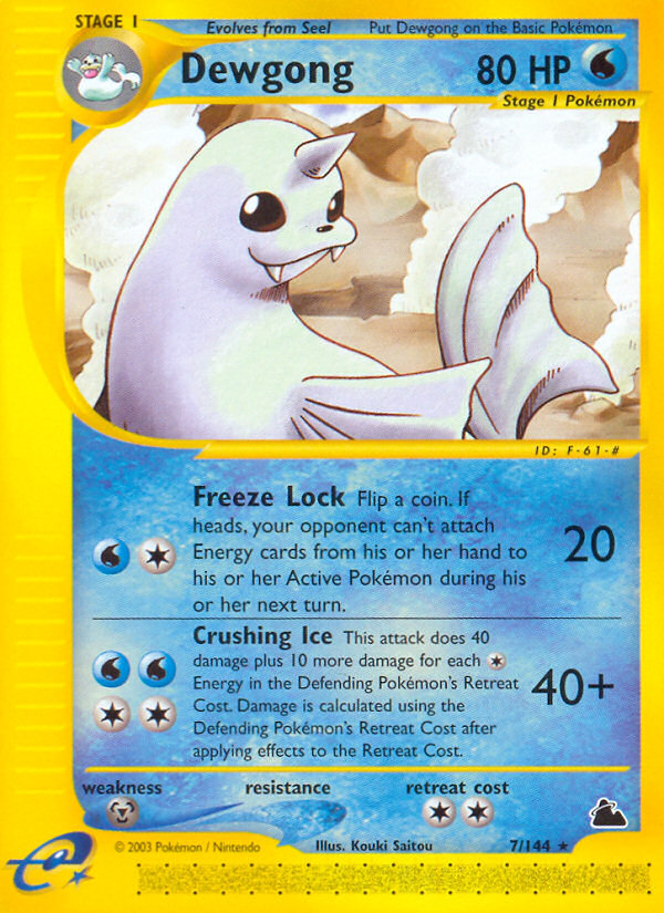 Dewgong (7/144) [Skyridge] | Pegasus Games WI