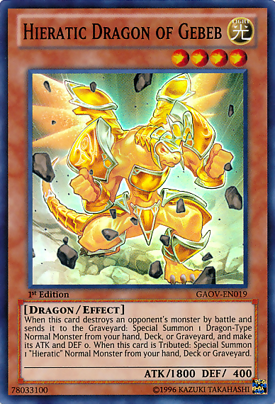 Hieratic Dragon of Gebeb [GAOV-EN019] Super Rare | Pegasus Games WI