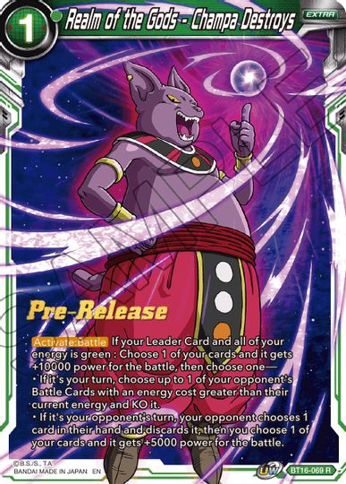 Realm of the Gods - Champa Destroys (BT16-069) [Realm of the Gods Prerelease Promos] | Pegasus Games WI