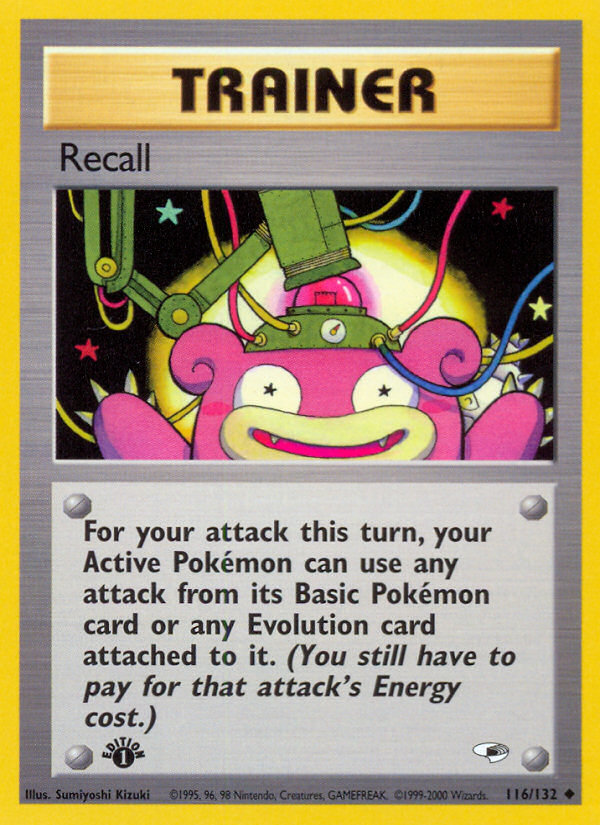 Recall (116/132) [Gym Heroes 1st Edition] | Pegasus Games WI