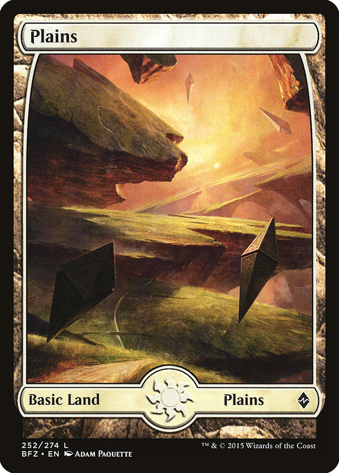 Plains (252) (Full Art) [Battle for Zendikar] | Pegasus Games WI