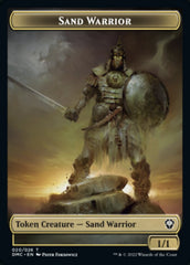 Soldier // Sand Warrior Double-Sided Token [Dominaria United Tokens] | Pegasus Games WI