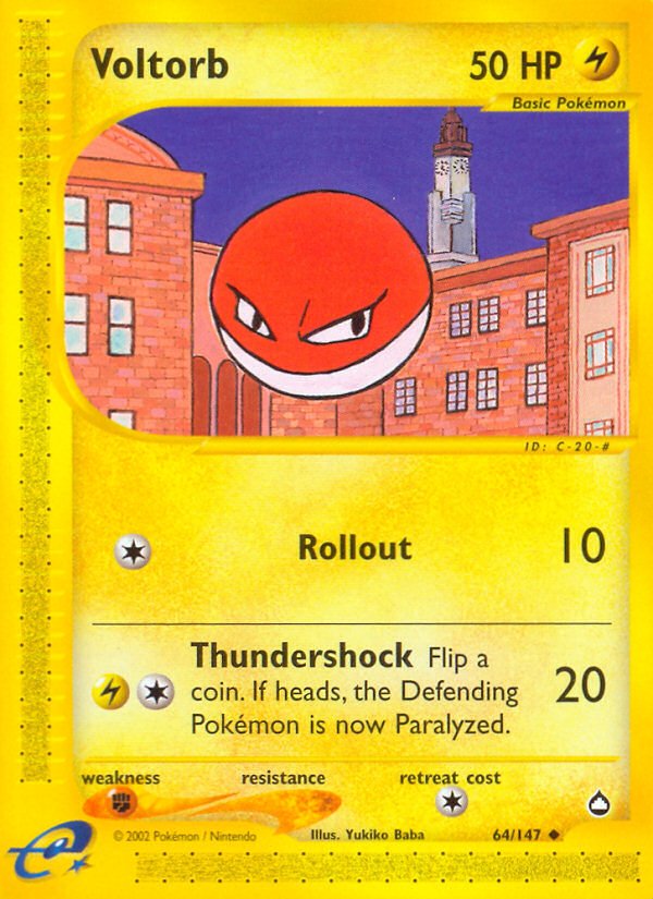 Voltorb (64/147) [Aquapolis] | Pegasus Games WI