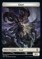 Zombie // Goat Double-Sided Token [Streets of New Capenna Commander Tokens] | Pegasus Games WI
