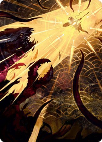 Defiant Strike Art Card [Strixhaven: School of Mages Art Series] | Pegasus Games WI