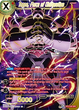 Toppo, Force of Obliteration (SPR) (BT14-004) [Cross Spirits] | Pegasus Games WI