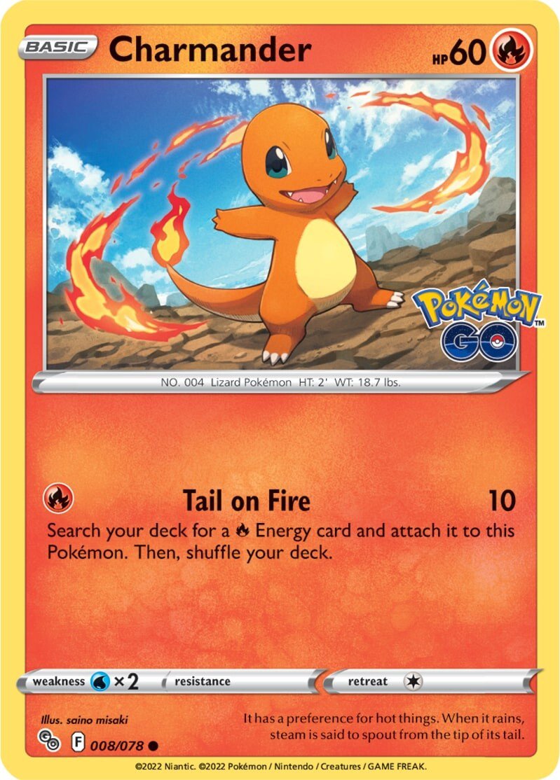 Charmander (008/078) [Pokémon GO] | Pegasus Games WI