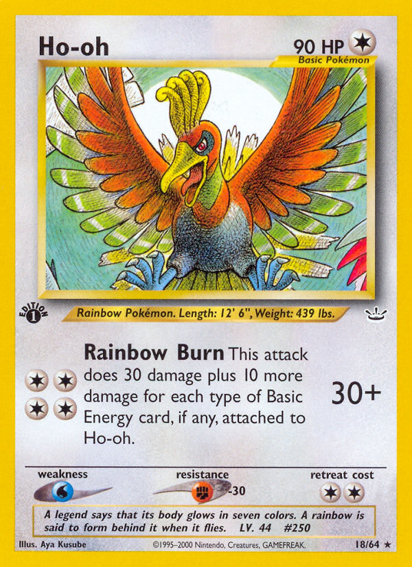 Ho-oh (18/64) [Neo Revelation 1st Edition] | Pegasus Games WI