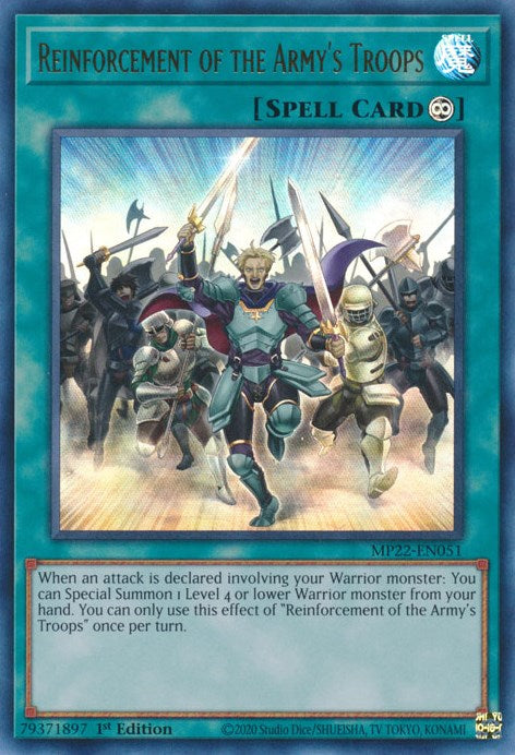 Reinforcement of the Armys Troops [MP22-EN051] Ultra Rare | Pegasus Games WI