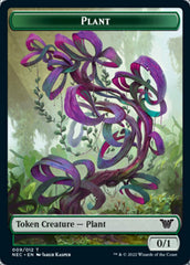 Plant // Treasure Double-Sided Token [Kamigawa: Neon Dynasty Commander Tokens] | Pegasus Games WI