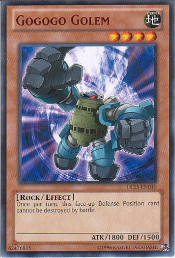 Gogogo Golem (Red) [DL15-EN010] Rare | Pegasus Games WI