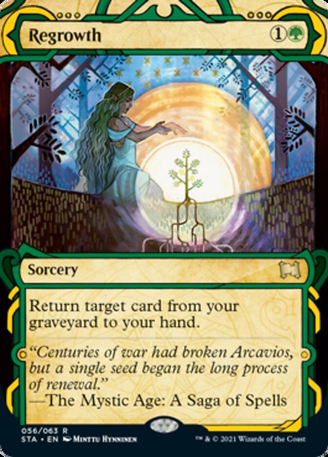 Regrowth (Foil Etched) [Strixhaven: School of Mages Mystical Archive] | Pegasus Games WI
