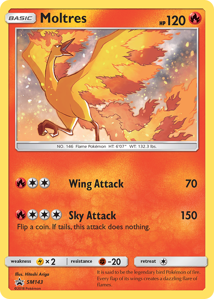 Moltres (SM143) [Sun & Moon: Black Star Promos] | Pegasus Games WI