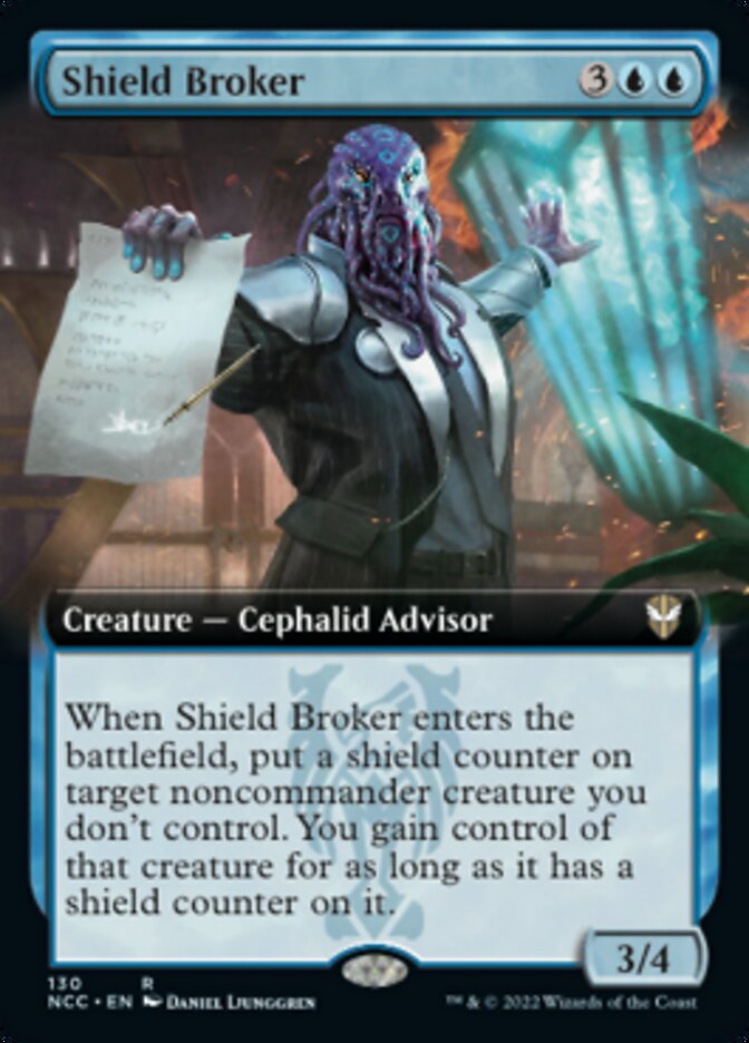 Shield Broker (Extended Art) [Streets of New Capenna Commander] | Pegasus Games WI