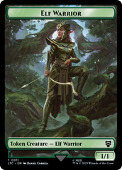 Elf Warrior // Insect Double Sided Token [The Lord of the Rings: Tales of Middle-Earth Commander Tokens] | Pegasus Games WI