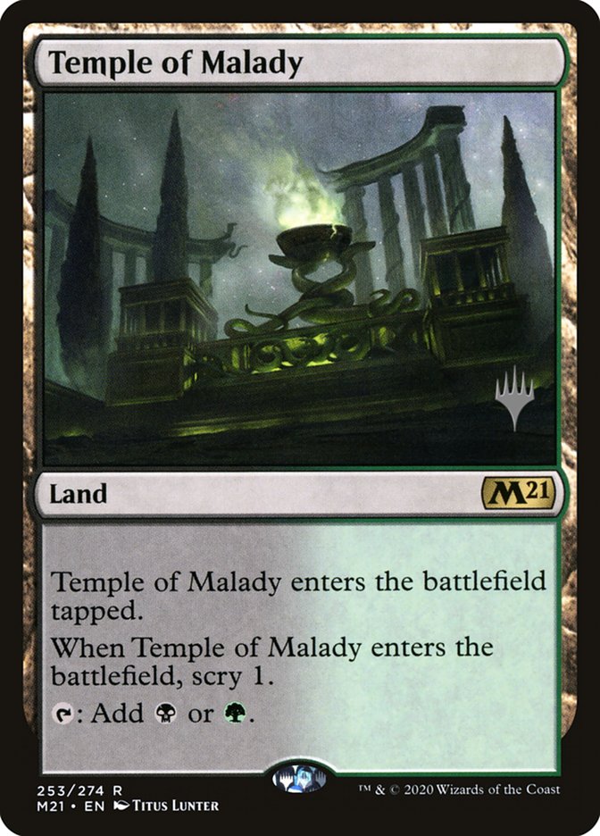 Temple of Malady (Promo Pack) [Core Set 2021 Promos] | Pegasus Games WI