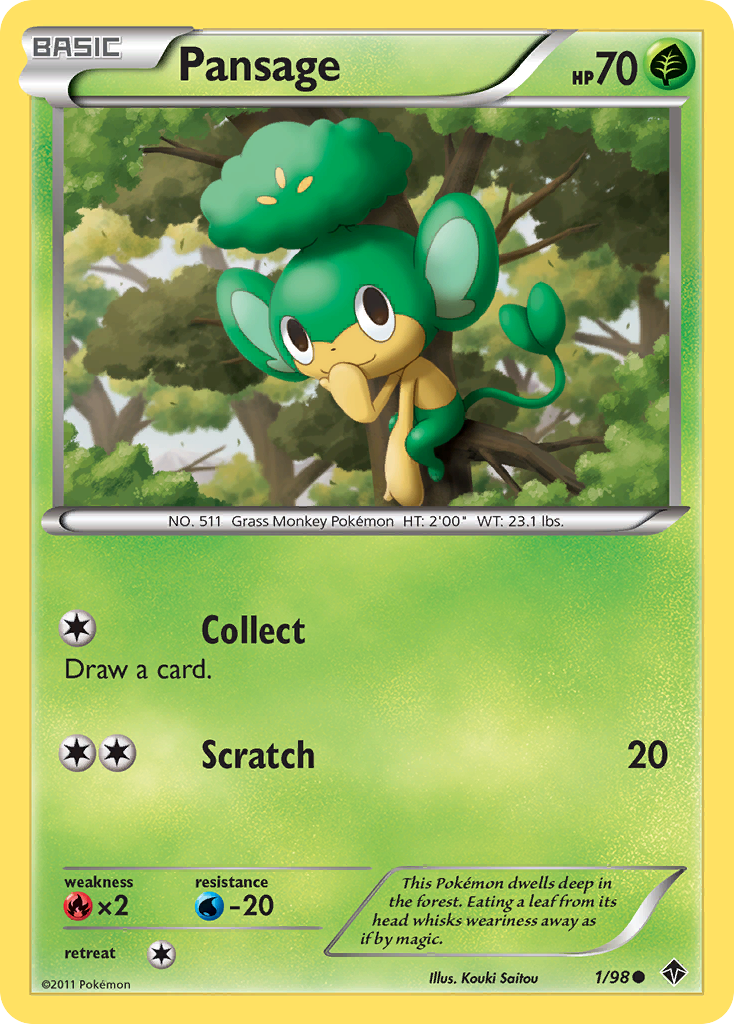 Pansage (1/98) [Black & White: Emerging Powers] | Pegasus Games WI