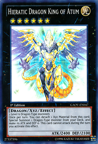 Hieratic Dragon King of Atum [GAOV-EN047] Super Rare | Pegasus Games WI