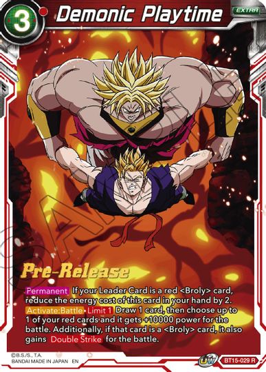 Demonic Playtime (BT15-029) [Saiyan Showdown Prerelease Promos] | Pegasus Games WI