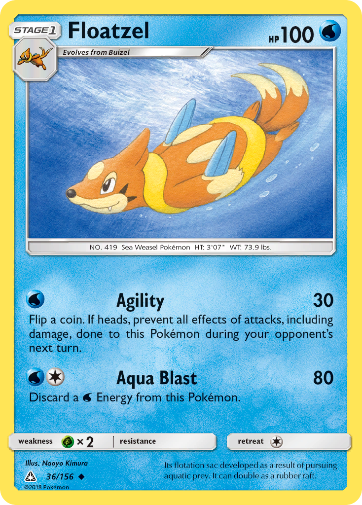 Floatzel (36/156) [Sun & Moon: Ultra Prism] | Pegasus Games WI