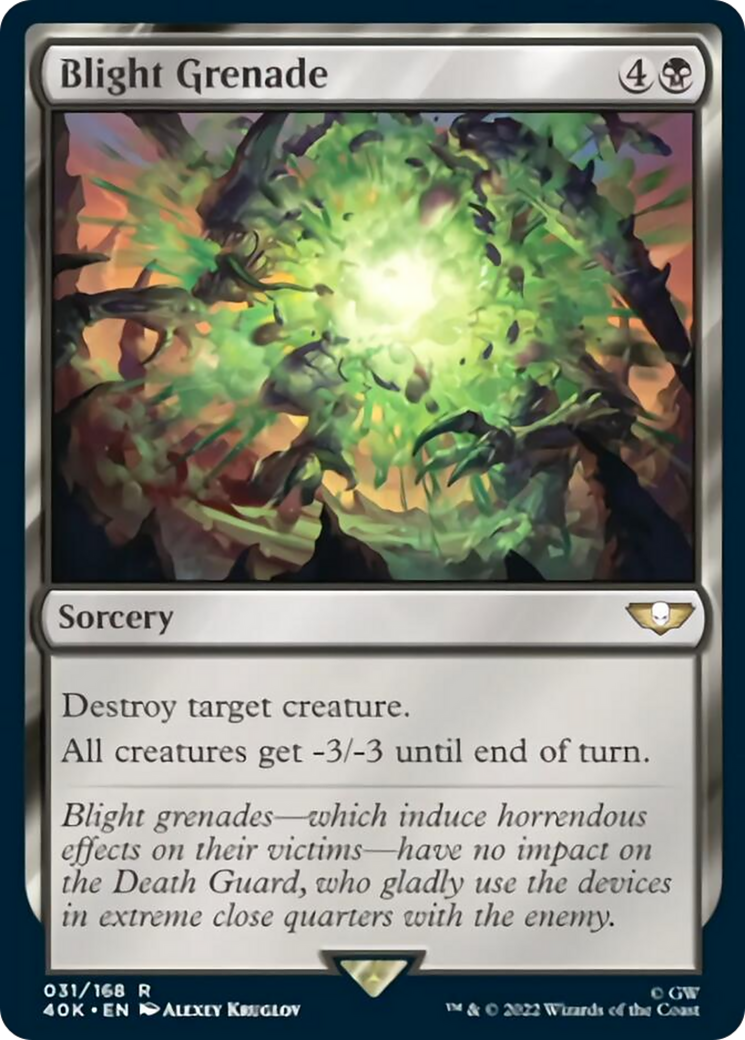 Blight Grenade (Surge Foil) [Warhammer 40,000] | Pegasus Games WI
