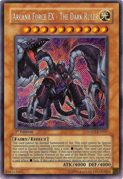 Arcana Force EX - The Dark Ruler [LODT-EN017] Secret Rare | Pegasus Games WI