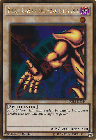 Right Arm of the Forbidden One [PGL2-EN024] Gold Rare | Pegasus Games WI