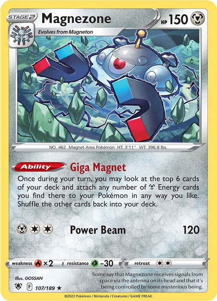 Magnezone (107/189) (Theme Deck Exclusive) [Sword & Shield: Astral Radiance] | Pegasus Games WI