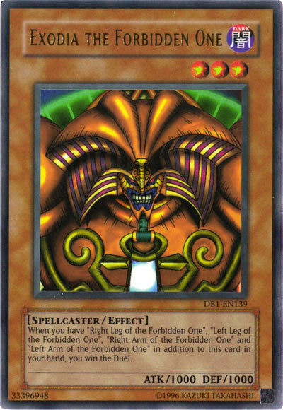 Exodia the Forbidden One [DB1-EN139] Ultra Rare | Pegasus Games WI