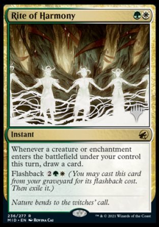 Rite of Harmony (Promo Pack) [Innistrad: Midnight Hunt Promos] | Pegasus Games WI