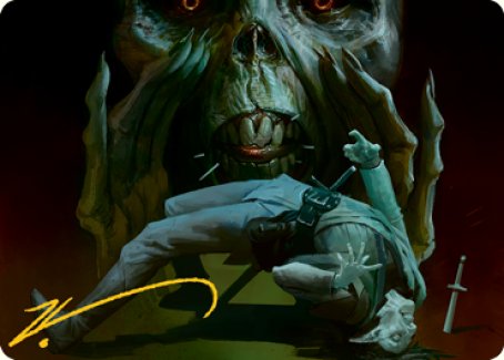 Power Word Kill Art Card (Gold-Stamped Signature) [Dungeons & Dragons: Adventures in the Forgotten Realms Art Series] | Pegasus Games WI