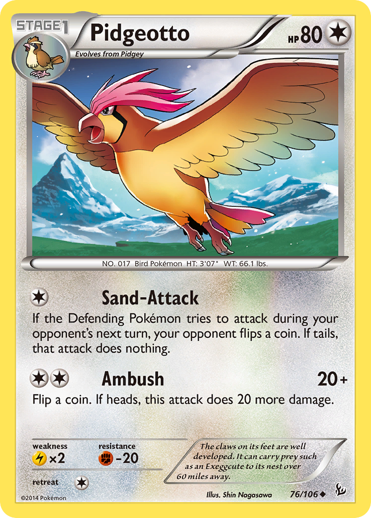 Pidgeotto (76/106) [XY: Flashfire] | Pegasus Games WI