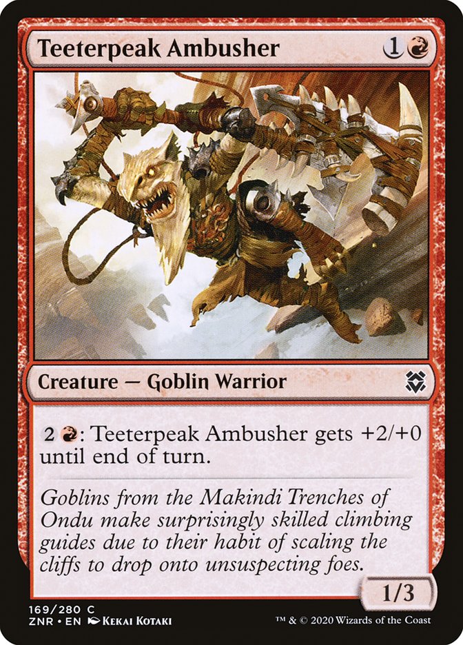 Teeterpeak Ambusher [Zendikar Rising] | Pegasus Games WI