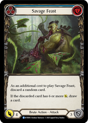 Savage Feast (Blue) [U-WTR016] (Welcome to Rathe Unlimited)  Unlimited Rainbow Foil | Pegasus Games WI