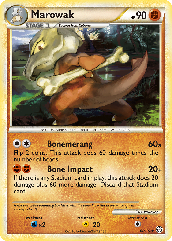 Marowak (44/102) [HeartGold & SoulSilver: Triumphant] | Pegasus Games WI