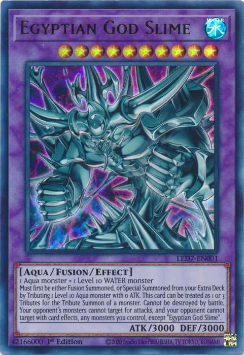 Egyptian God Slime [LED7-EN001] Ultra Rare | Pegasus Games WI