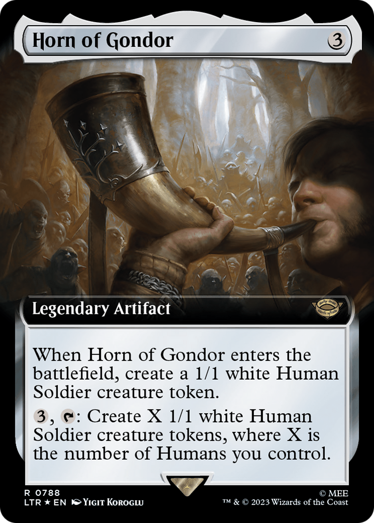 Horn of Gondor (Extended Art) (Surge Foil) [The Lord of the Rings: Tales of Middle-Earth] | Pegasus Games WI