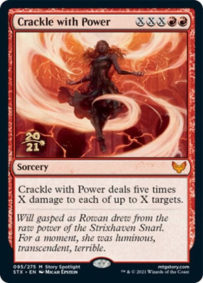 Crackle with Power [Strixhaven: School of Mages Prerelease Promos] | Pegasus Games WI