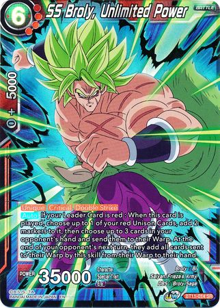 SS Broly, Unlimited Power [BT11-014] | Pegasus Games WI