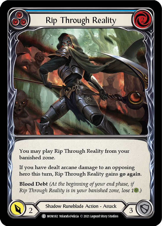 Rip Through Reality (Blue) [MON182] 1st Edition Normal | Pegasus Games WI