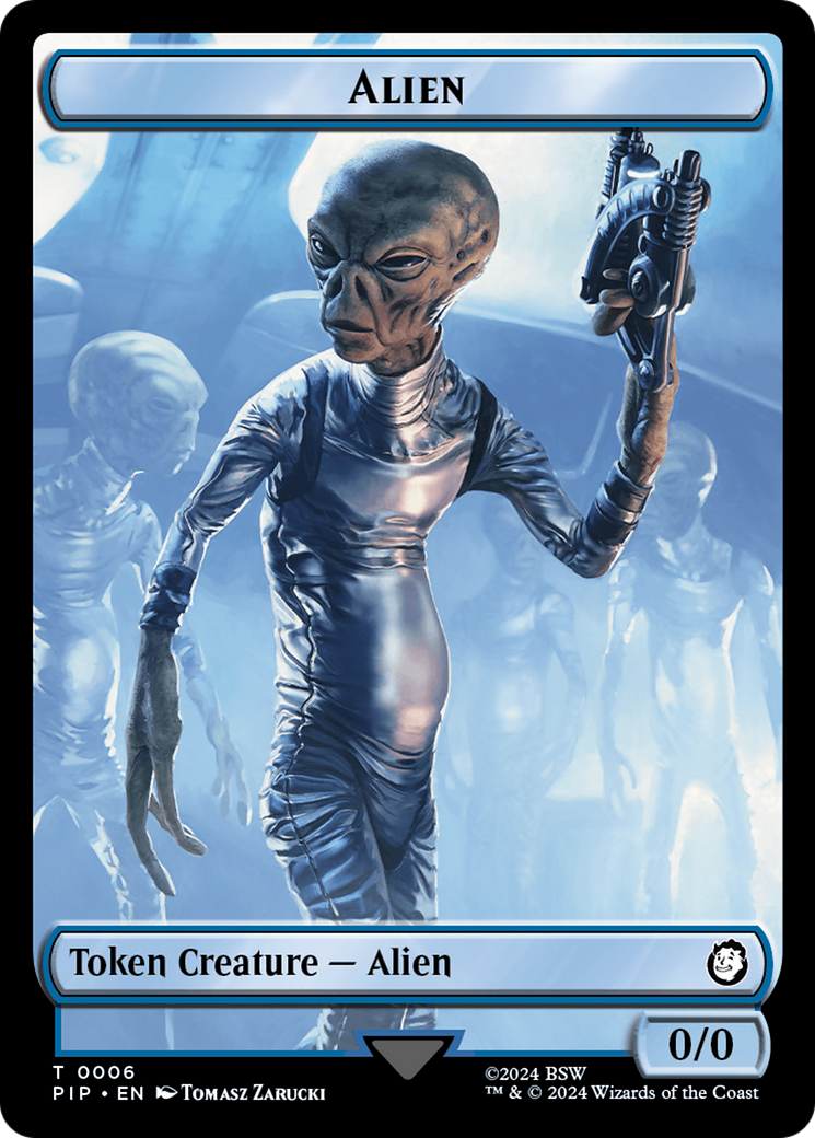 Alien // Clue Double-Sided Token [Fallout Tokens] | Pegasus Games WI