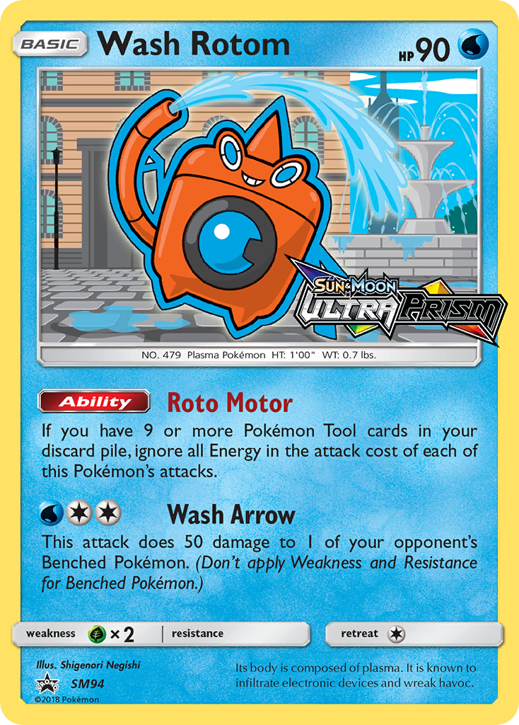 Wash Rotom (SM94) [Sun & Moon: Black Star Promos] | Pegasus Games WI