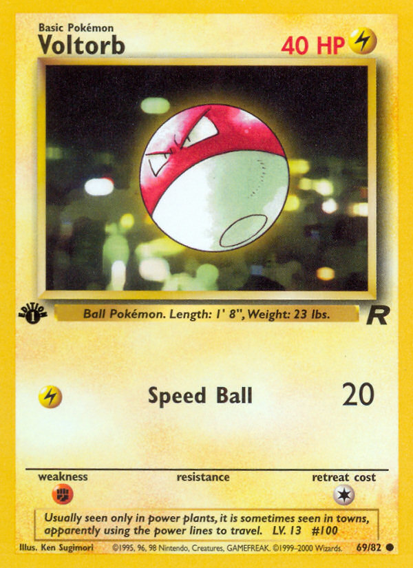 Voltorb (69/82) [Team Rocket 1st Edition] | Pegasus Games WI