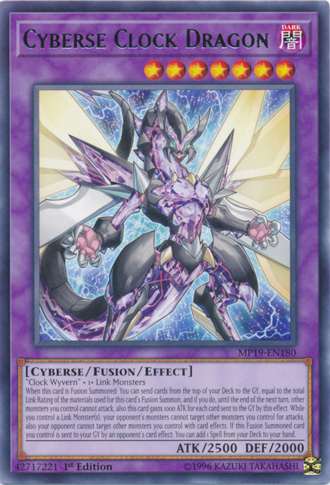 Cyberse Clock Dragon [MP19-EN180] Rare | Pegasus Games WI