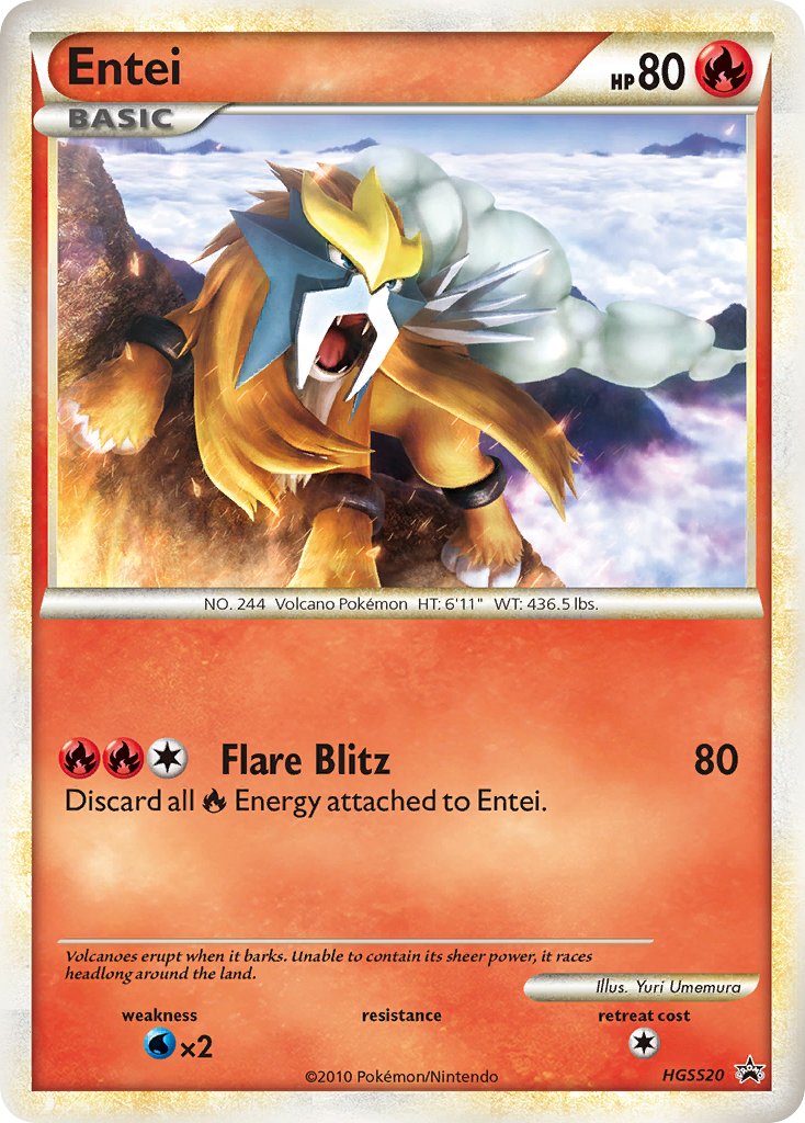 Entei (HGSS20) [HeartGold & SoulSilver: Black Star Promos] | Pegasus Games WI